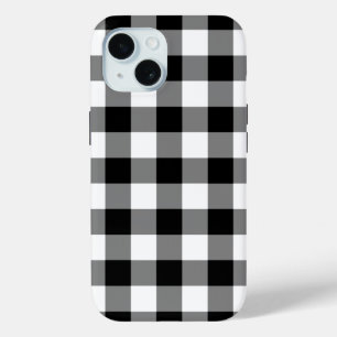 Zwart-witte iPhone X van de Plaid van Buffels
