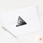 Zwart-witte jaguar driehoek sticker (Envelop)
