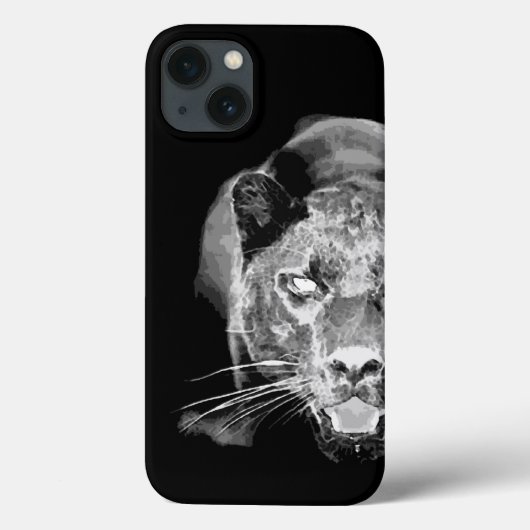 Zwart-witte jaguar-oog Case-Mate iPhone case (Achterkant)