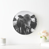 Zwart-witte kalfsklok grote klok (Huis)