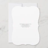 Zwart-witte kant Elegant Gothic Wedding Kaart (Achterkant)