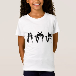 Zwart Witte Katten   Drie Wijze Kittens T-shirt