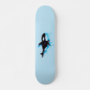 Zwart-witte killer walvis skateboard