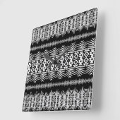 Zwart-witte kleding vierkante klok (Hoek)