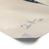 Zwart-witte koe schilderij poster (Hoek)