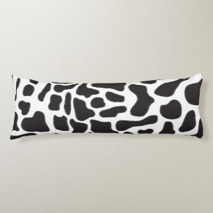 Zwart-witte Koe Spot Animal Patroon Lichaamskussen