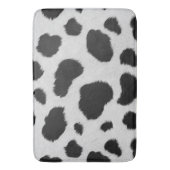 Zwart-witte koe vlekt patroon nevel textuur badmat (Voorkant Verticaal)