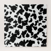 Zwart-witte Koeienhuid Legpuzzel (Horizontaal)