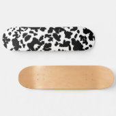 Zwart-witte Koeienhuid Skateboard (Horizontaal)
