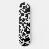 Zwart-witte Koeienhuid Skateboard (Voorkant)