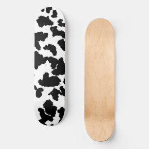 Zwart-witte Koeienhuid Skateboard