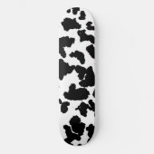 Zwart-witte Koeienhuid Skateboard (Voorkant)