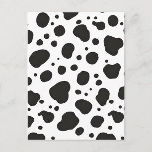 Zwart Witte Koeienprint Briefkaart