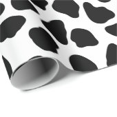 Zwart-witte koeienprint cadeaupapier (Rol Hoek)