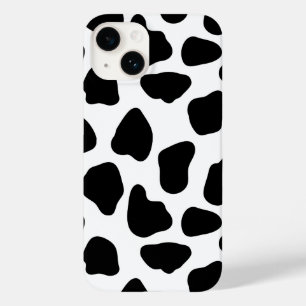 Zwart-witte koeienprint Case-Mate iPhone 14 hoesje