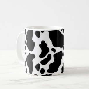Zwart-witte koeienprint koffiemok
