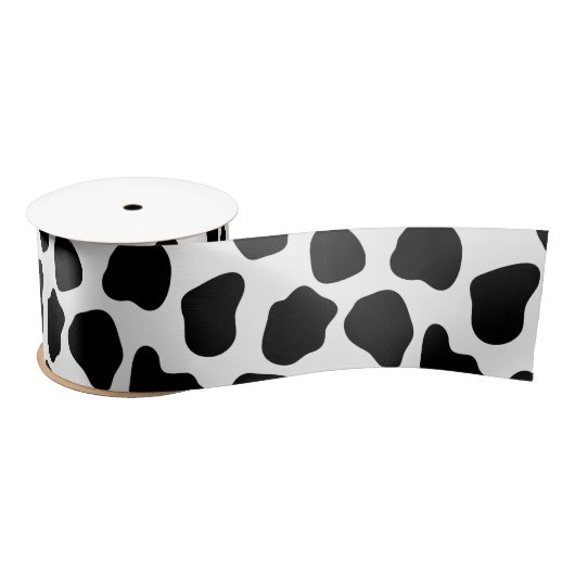 Zwart-witte koeienprint lint (Spoel)