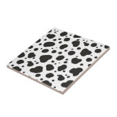 Zwart Witte Koeienprint Tegeltje (Zijkant)