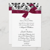 Zwart-witte kreet met gebrand lint kaart (Voorkant / Achterkant)