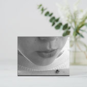 Zwart-witte ladybug briefkaart (Staand voorkant)