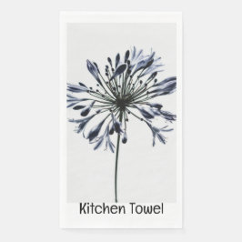 Zwart-witte lelie handdoek servet