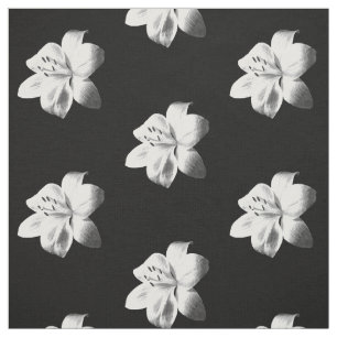 Zwart-witte Lily Stof