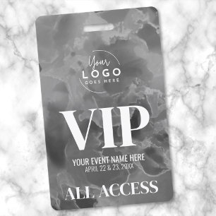 Zwart Witte Logo VIP Evenement Badge
