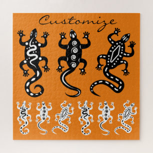 Zwart-witte luzards Thunder_Cove Southwest Style Legpuzzel