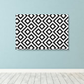 Zwart-witte mander canvas afdruk (Insitu (Houten vloer))