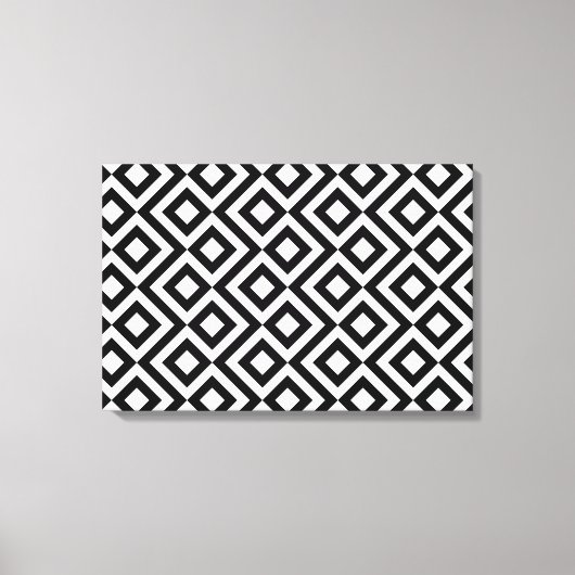 Zwart-witte mander canvas afdruk (Voorkant)