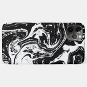 Zwart-witte marmer Case-Mate iPhone case (Achterkant (horizontaal))