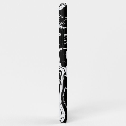 Zwart-witte marmer Case-Mate iPhone case (Achterkant/rechts)