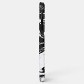 Zwart-witte marmer Case-Mate iPhone case (Achterkant/links)