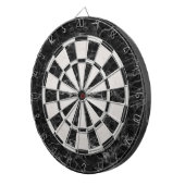 Zwart-witte marmer Elegant Classic Dartbord (Voorkant Rechts)