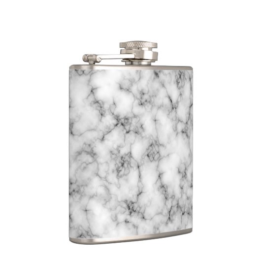 Zwart-witte marmer heupfles (Rechts)