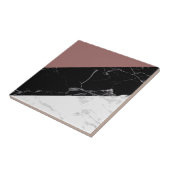 Zwart-witte marmer tegeltje (Zijkant)