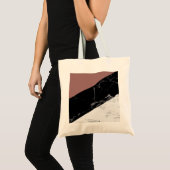 Zwart-witte marmer tote bag (Voorkant (product))
