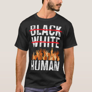 Zwart Witte Menselijke Gelijkheid Kleding Zwarte G T-shirt