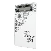 Zwart-witte modderbloemen kleur in Afbeelding Mini Klembord (Angled2)