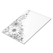 Zwart-witte modderbloemen kleur in Afbeelding Notitieblok (Schuin)
