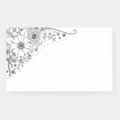 Zwart-witte modderbloemen kleur in Afbeelding Post-it® Notes (Voorkant)