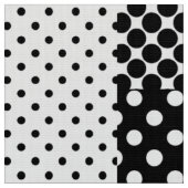 Zwart Witte Mode Stippen Stijl Design Stof (Close Up)
