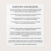 Zwart-witte moderne, getekende bloemen visitekaartjes (Binnenkant ongevouwen)