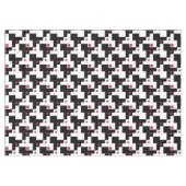 Zwart-witte, moderne tablet tafelkleed (Voorkant (Horizontaal))