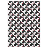 Zwart-witte, moderne tablet tafelkleed (Voorkant)