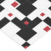 Zwart-witte, moderne tablet tafelkleed (Gekanteld)