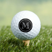 Zwart-witte monogrammen golfballen (Insitu Shirt)