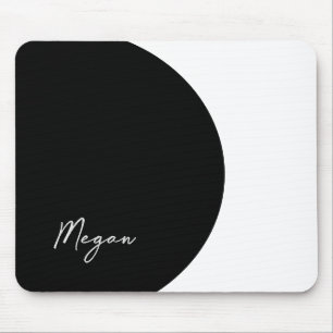 Zwart-witte mousepad muismat