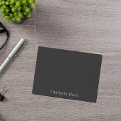 Zwart-witte naam post-it® notes