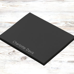 Zwart-witte naam post-it® notes